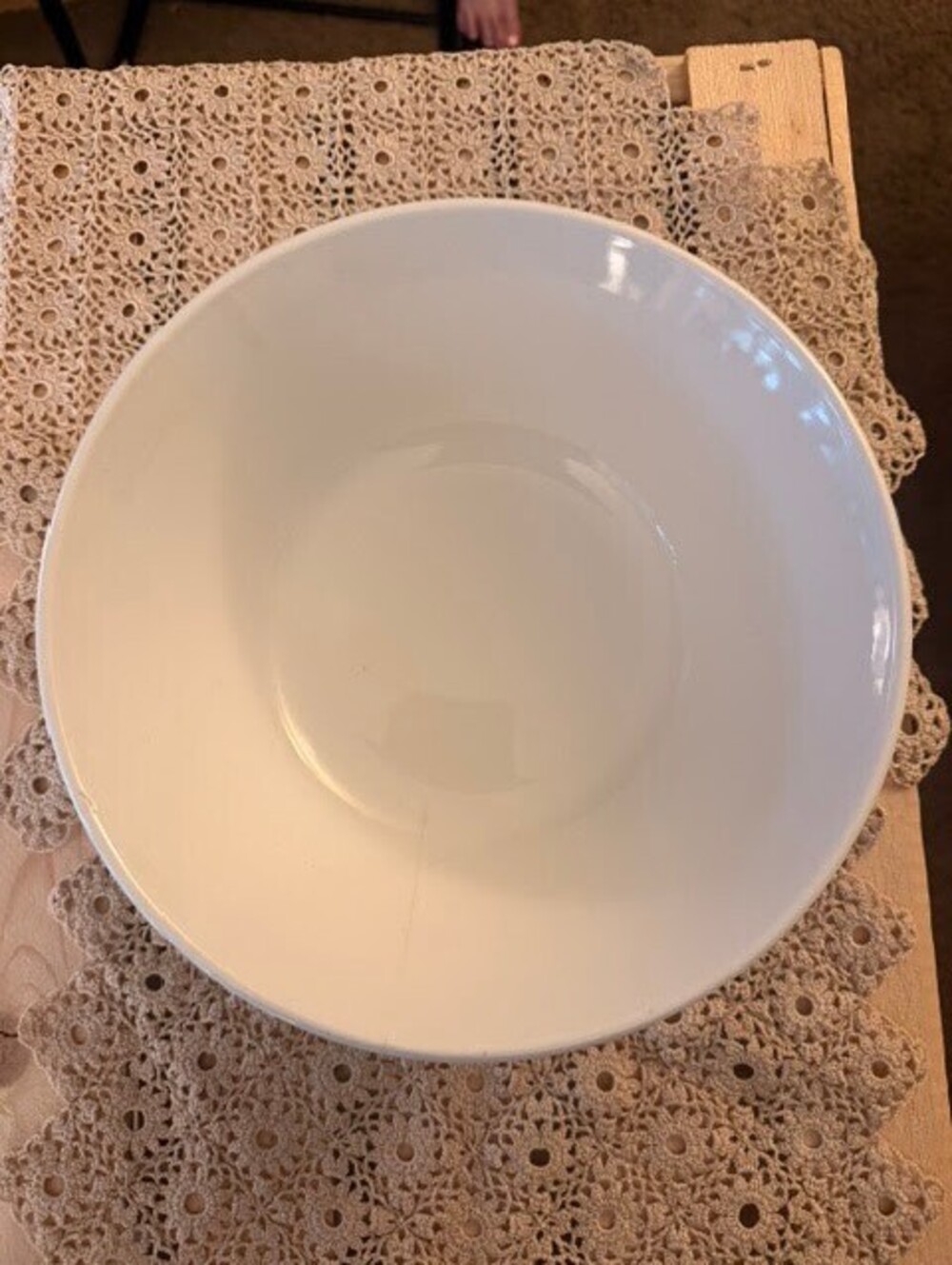 Johnson Bros Ironstone White Serving Bowl Made in England